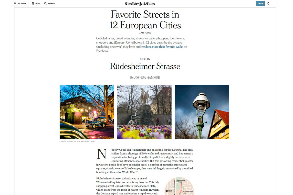 New York Times: Rüdesheimer Strasse gekürt